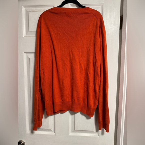 Polo by Ralph Lauren Orange Pima Cotton Sweater - Picture 2 of 4